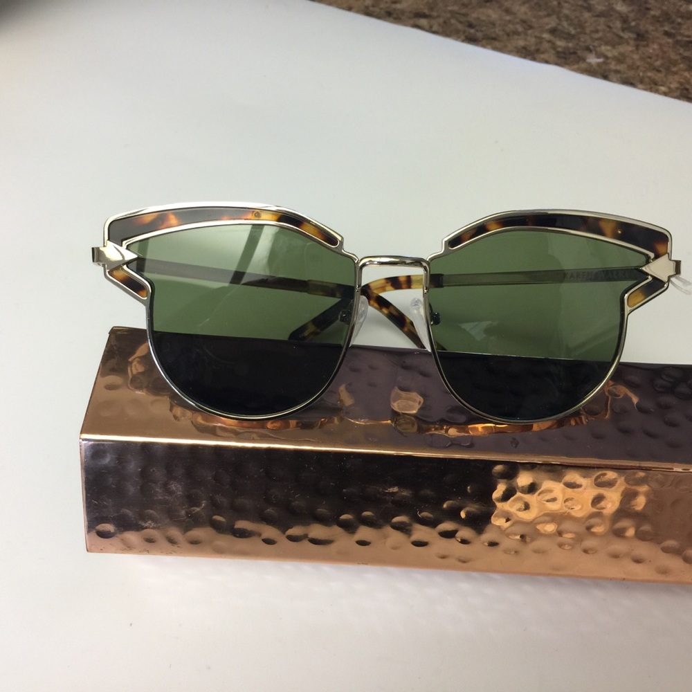KAREN WALKER FELIPE SUNGLASSES TORTOISE/GOLD NWOT